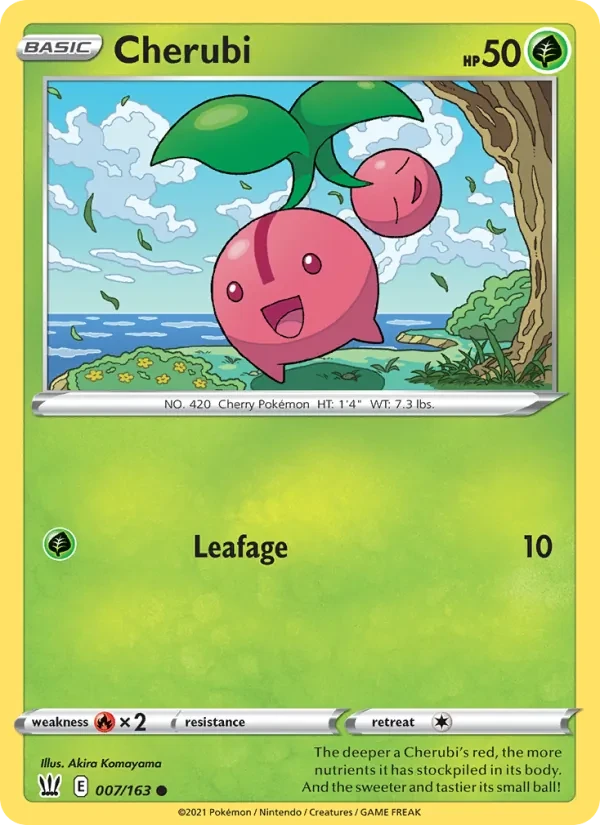 Cherubi 7/163 Battle Styles Pokémon card