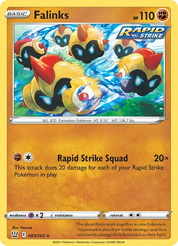 Falinks 83/163 Battle Styles Pokémon card