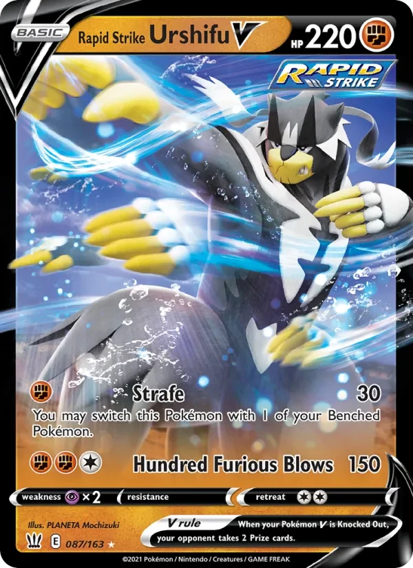 Rapid Strike Urshifu V 87/163 Battle Styles Pokémon card