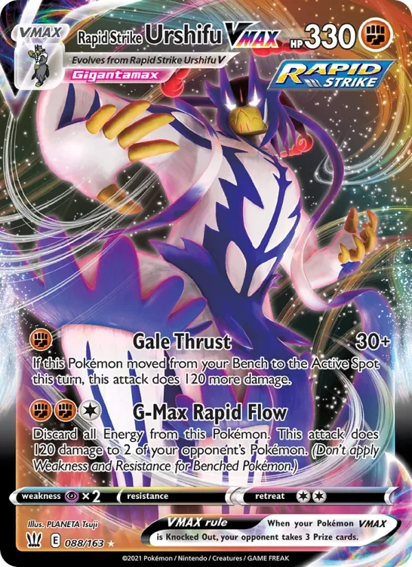 Rapid Strike Urshifu VMAX 88/163 Battle Styles Pokémon card