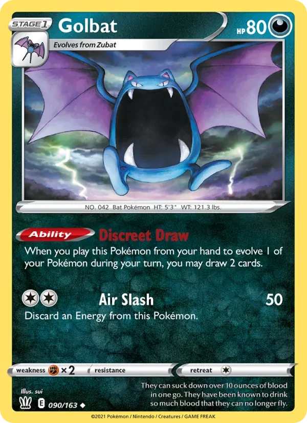 Golbat 90/163 Battle Styles Pokémon card