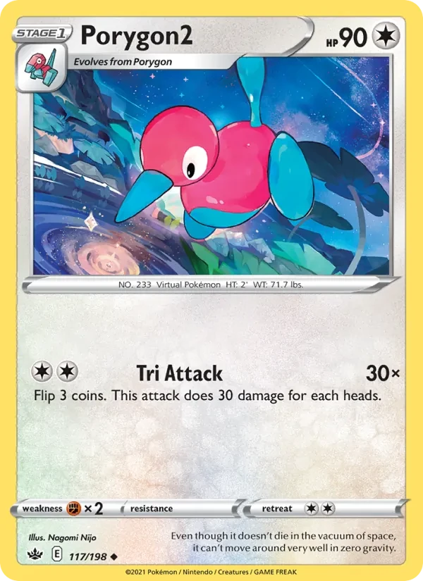 Porygon2 117/198 Chilling Reign Pokémon card
