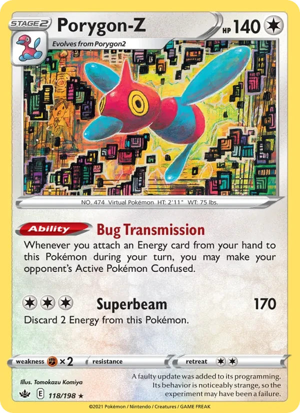 Porygon-Z 118/198 Chilling Reign Pokémon card