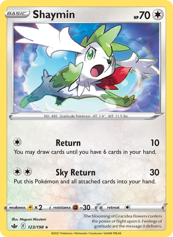Shaymin 123/198 Chilling Reign Pokémon card