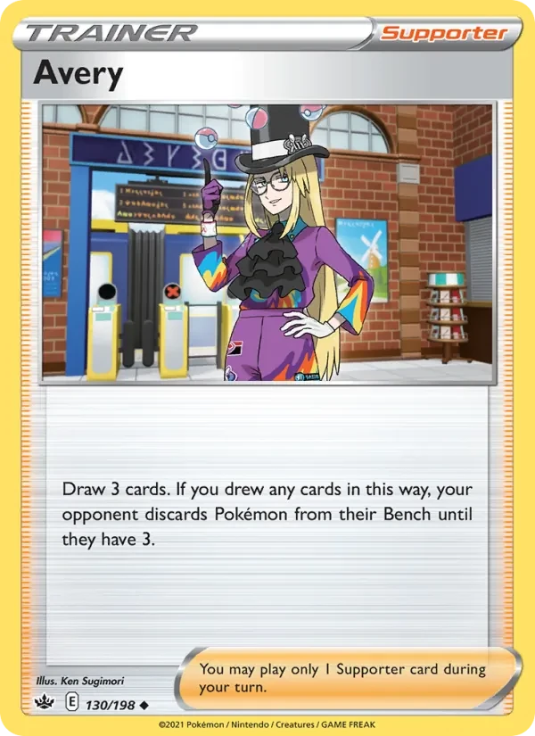 Avery 130/198 Chilling Reign Pokémon card