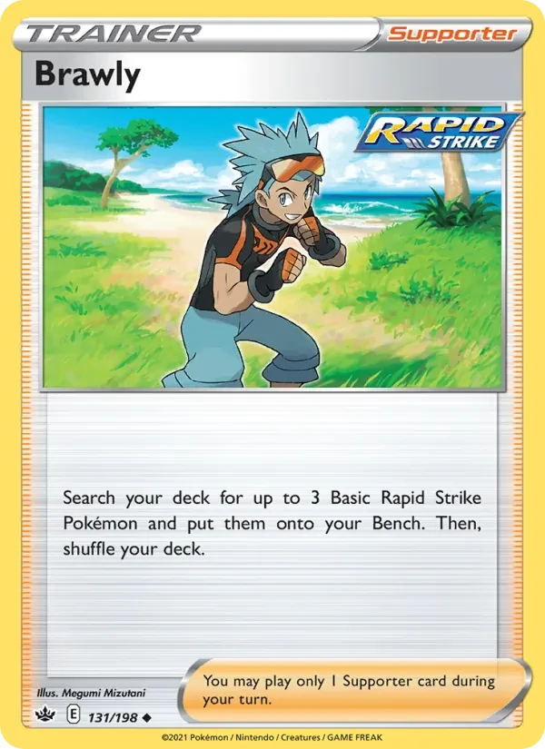 Brawly 131/198 Chilling Reign Pokémon card