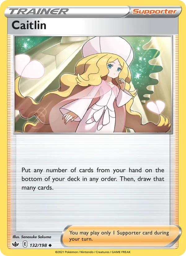 Caitlin 132/198 Chilling Reign Pokémon Karte