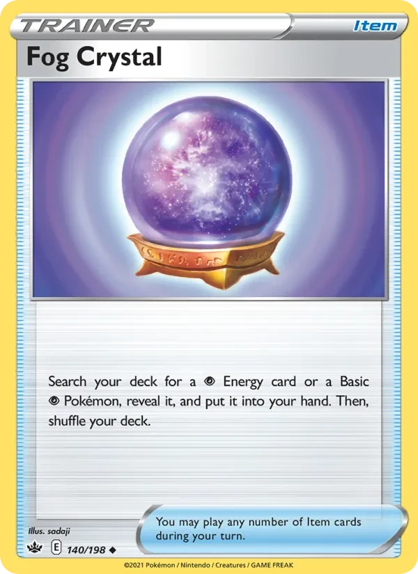 Fog Crystal 140/198 Chilling Reign Pokémon card