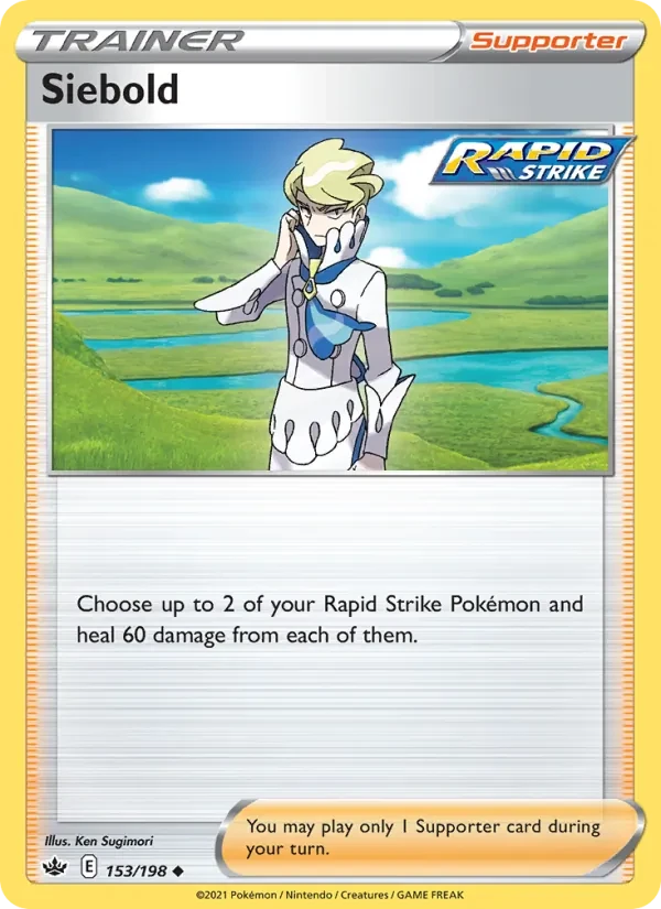 Siebold 153/198 Chilling Reign Pokémon card