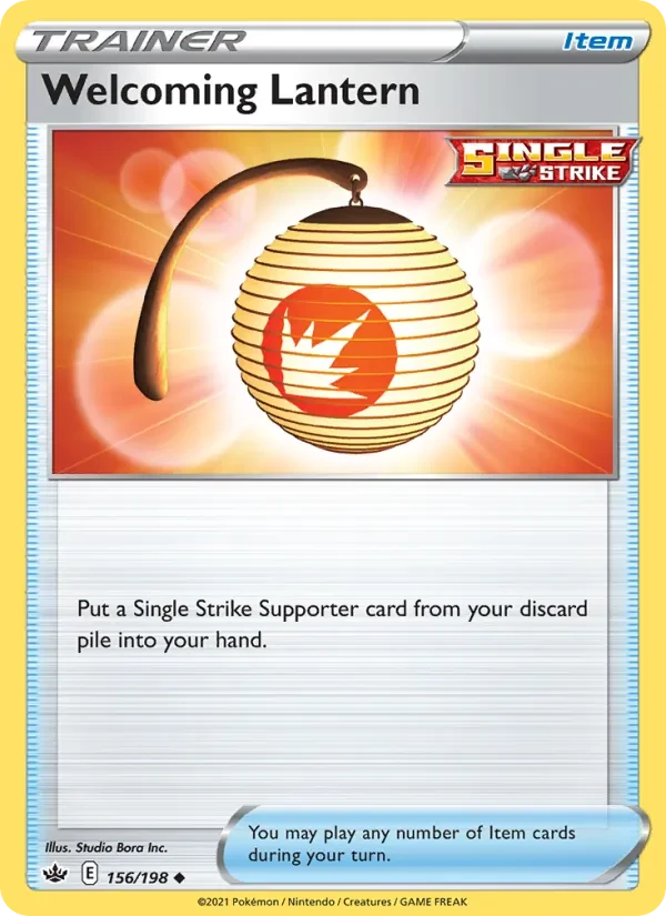 Welcoming Lantern 156/198 Chilling Reign Pokémon Karte