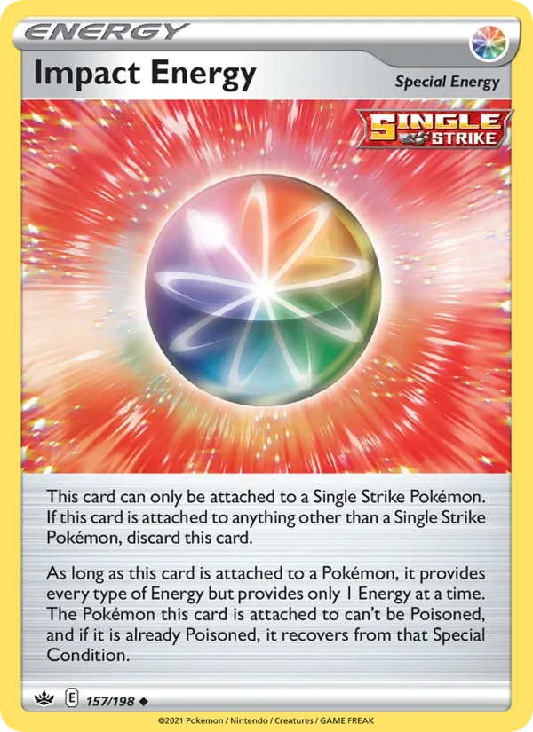 Impact Energy 157/198 Chilling Reign Pokémon card