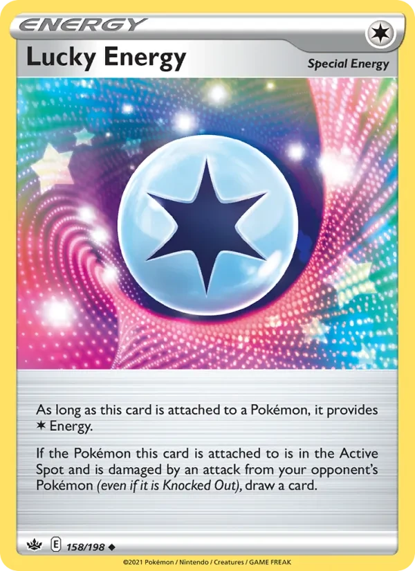 Lucky Energy 158/198 Chilling Reign Pokémon card