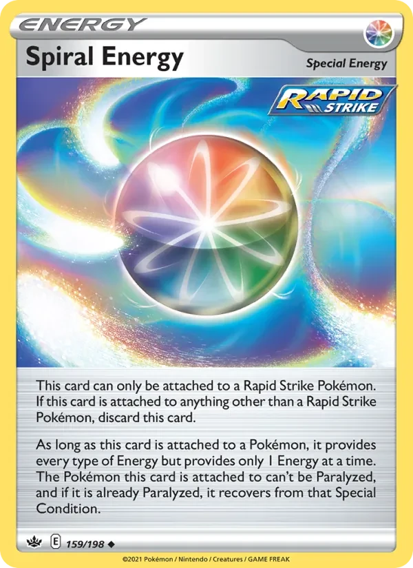 Spiral Energy 159/198 Chilling Reign Pokémon card