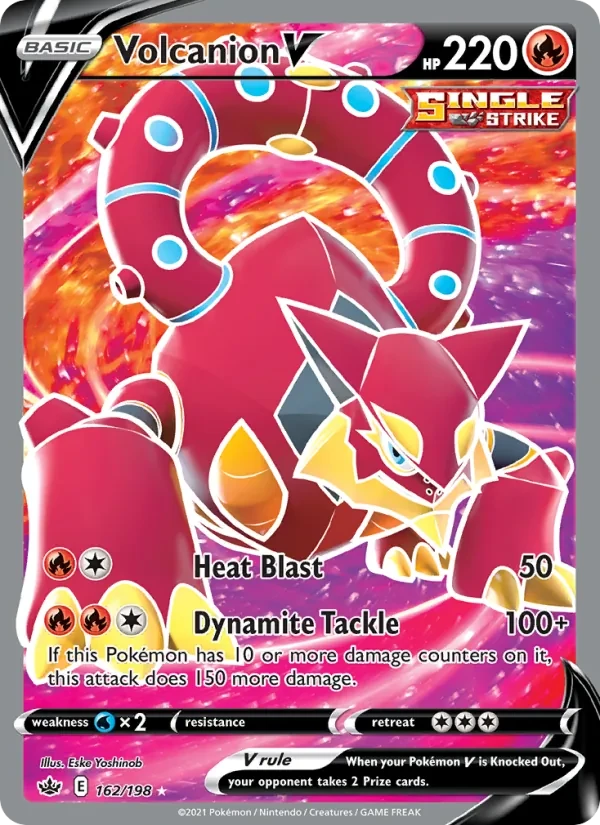 Volcanion V 162/198 Chilling Reign Pokémon card