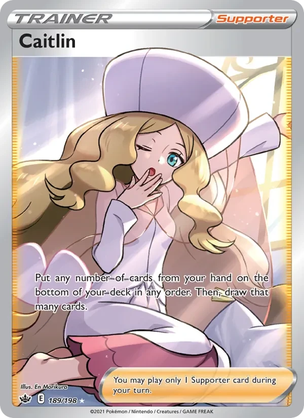 Caitlin 189/198 Chilling Reign Pokémon Karte
