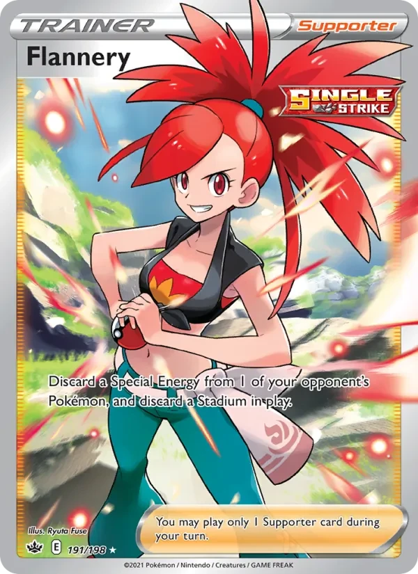 Flannery 191/198 Chilling Reign Pokémon card