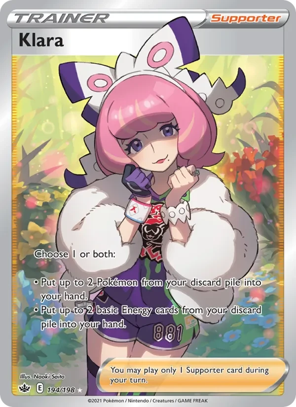 Klara 194/198 Chilling Reign Pokémon card