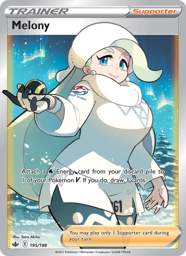 Melony 195/198 Chilling Reign Pokémon card