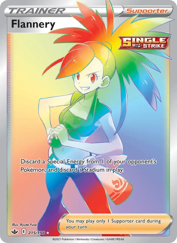 Flannery 215/198 Chilling Reign Pokémon card
