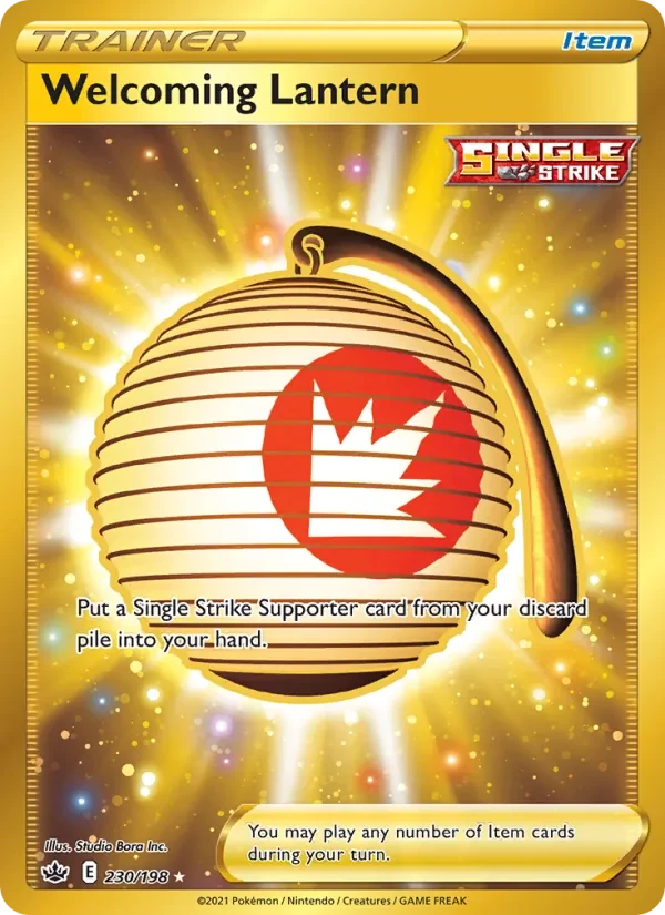 Welcoming Lantern 230/198 Chilling Reign Pokémon card
