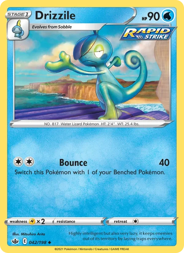 Drizzile 42/198 Chilling Reign Pokémon card