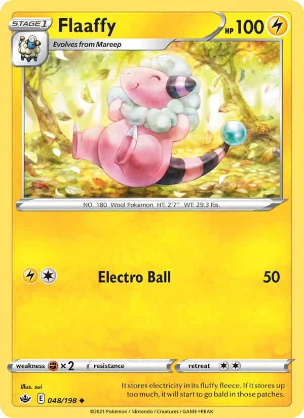 Flaaffy 48/198 Chilling Reign Pokémon card
