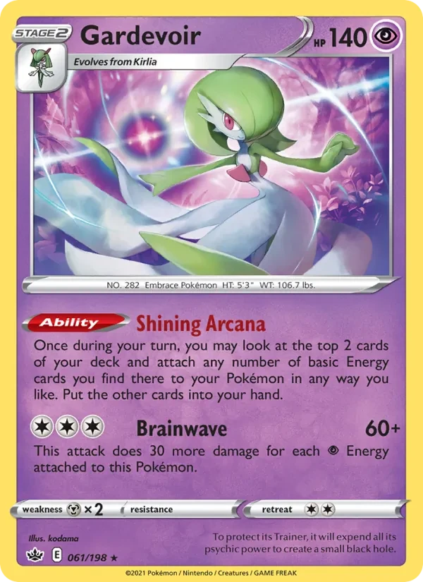 Gardevoir 61/198 Chilling Reign Pokémon card