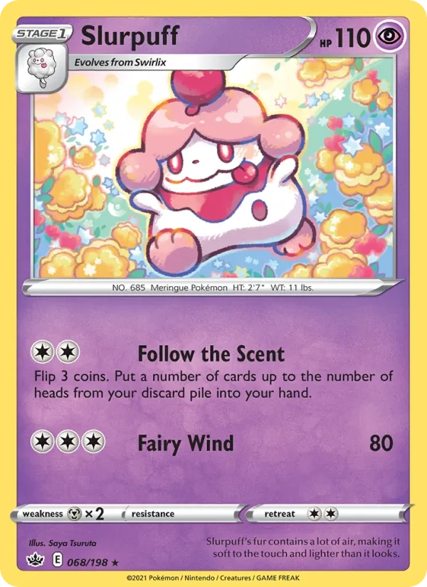 Slurpuff 68/198 Chilling Reign Pokémon card