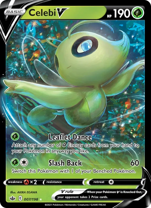 Celebi V 7/198 Chilling Reign Pokémon card
