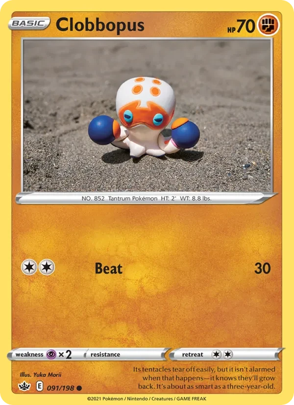 Clobbopus 91/198 Chilling Reign Pokémon card