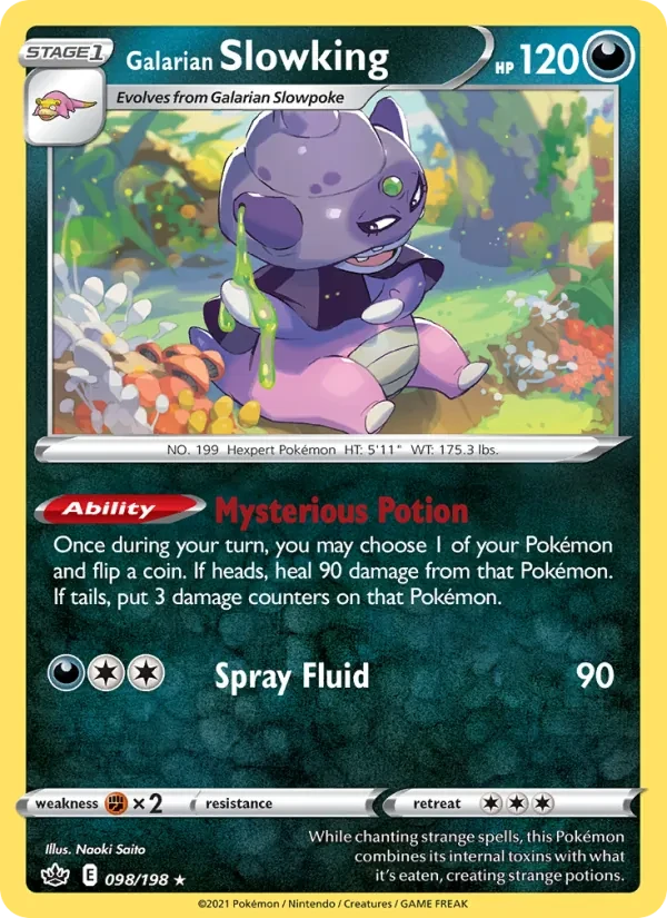 Carte Pokémon Galarian Slowking 98/198 Chilling Reign