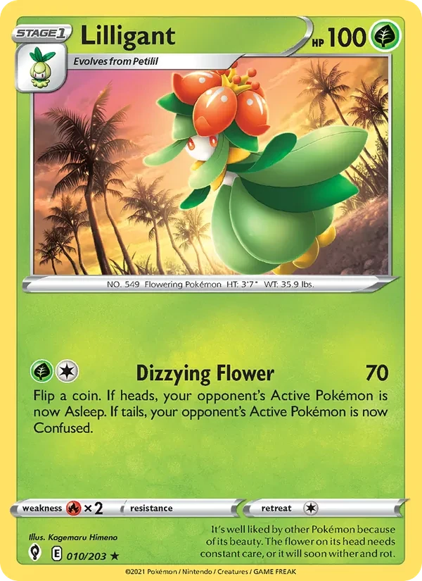 Lilligant 10/203 Evolving Skies Pokémon card