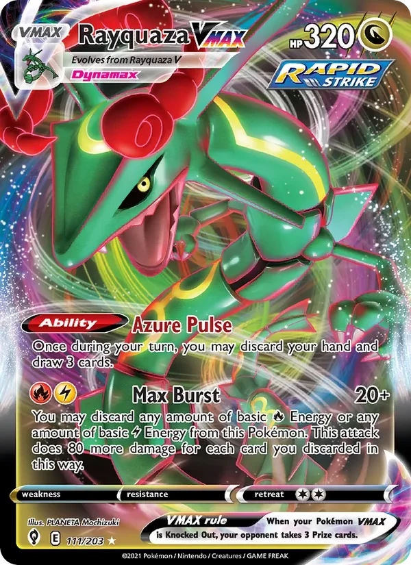 Rayquaza VMAX 111/203 Evolving Skies Pokémon card