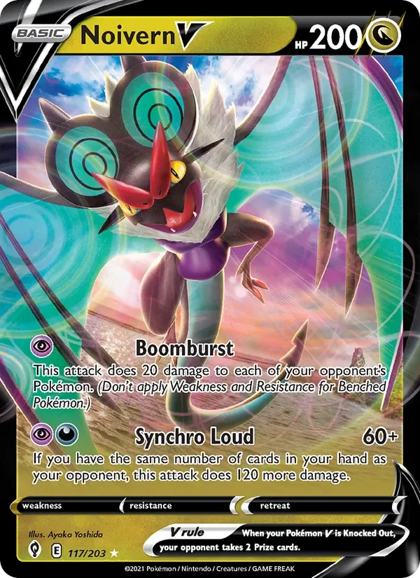 Noivern V 117/203 Evolving Skies Pokémon card