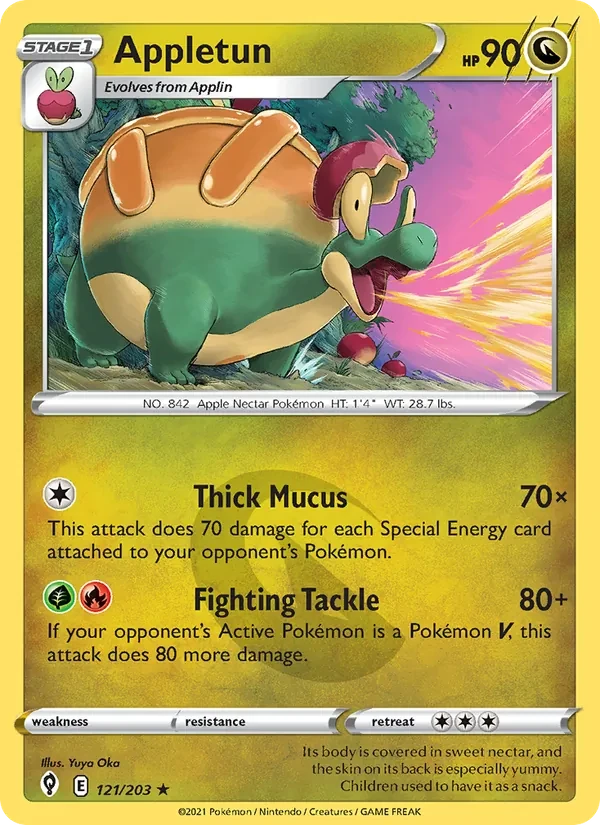 Appletun 121/203 Evolving Skies Pokémon card