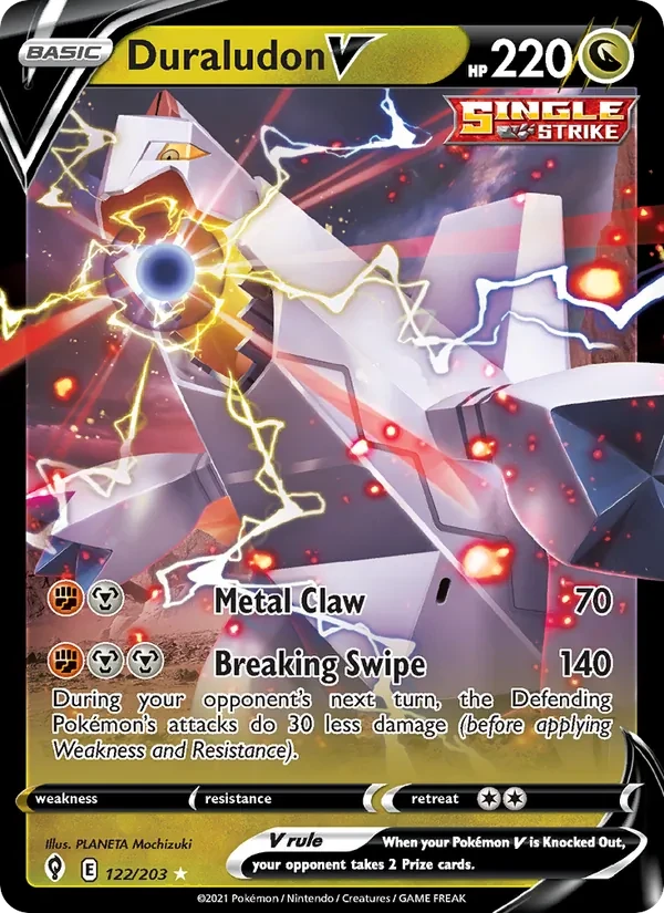 Duraludon V 122/203 Evolving Skies Pokémon card