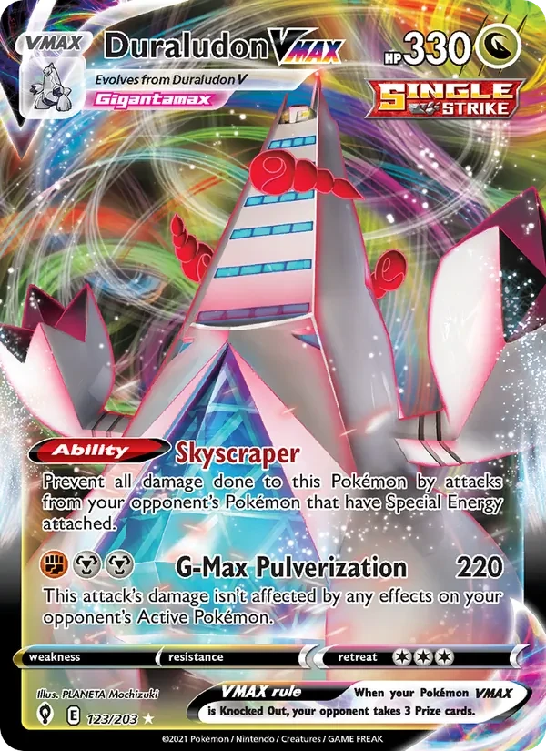Duraludon VMAX 123/203 Evolving Skies Pokémon card