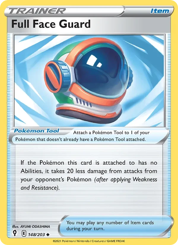 Full Face Guard 148/203 Evolving Skies Pokémon card