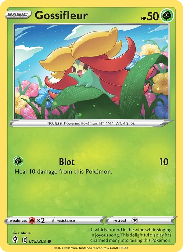 Gossifleur 15/203 Evolving Skies Pokémon card