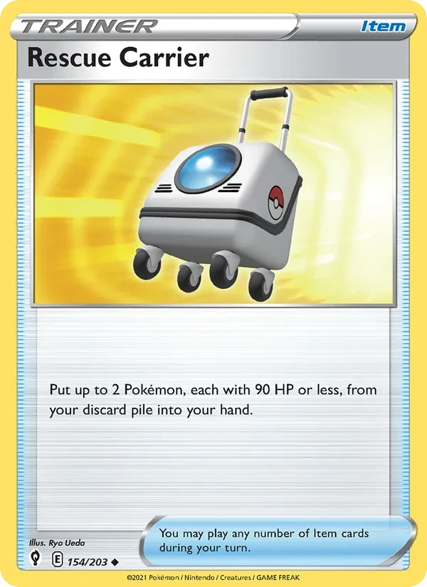 Rescue Carrier 154/203 Evolving Skies Pokémon card