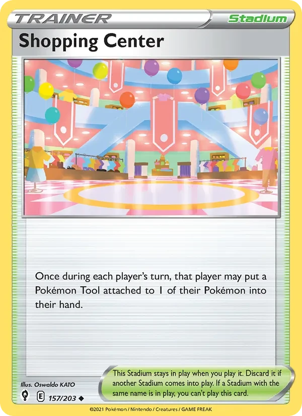 Shopping Center 157/203 Evolving Skies Pokémon card