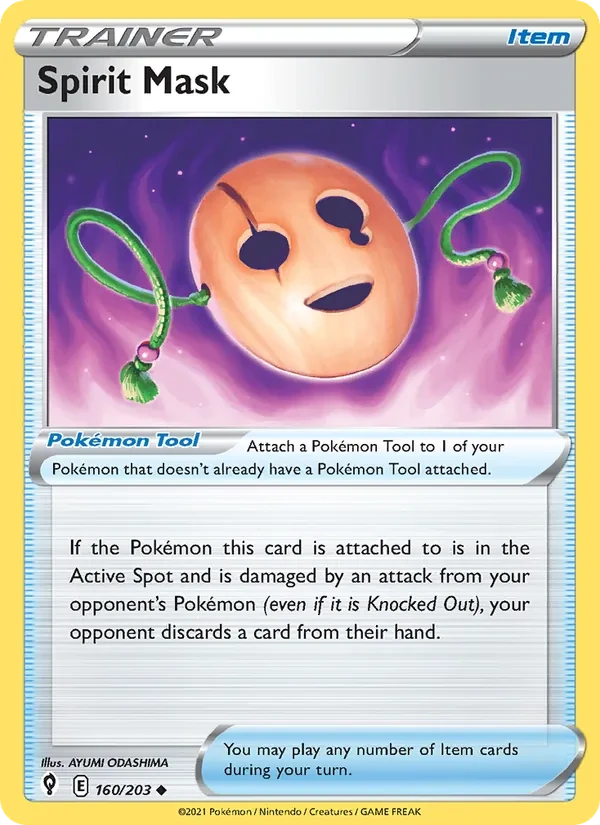 Spirit Mask 160/203 Evolving Skies Pokémon card