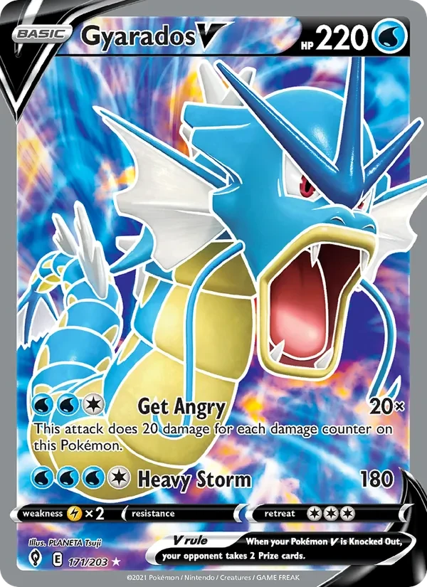 Gyarados V 171/203 Evolving Skies Pokémon card