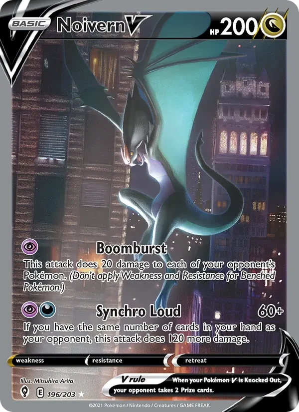 Noivern V 196/203 Evolving Skies Pokémon card