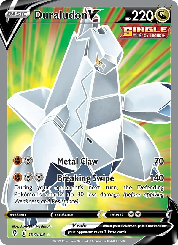 Duraludon V 197/203 Evolving Skies Pokémon card