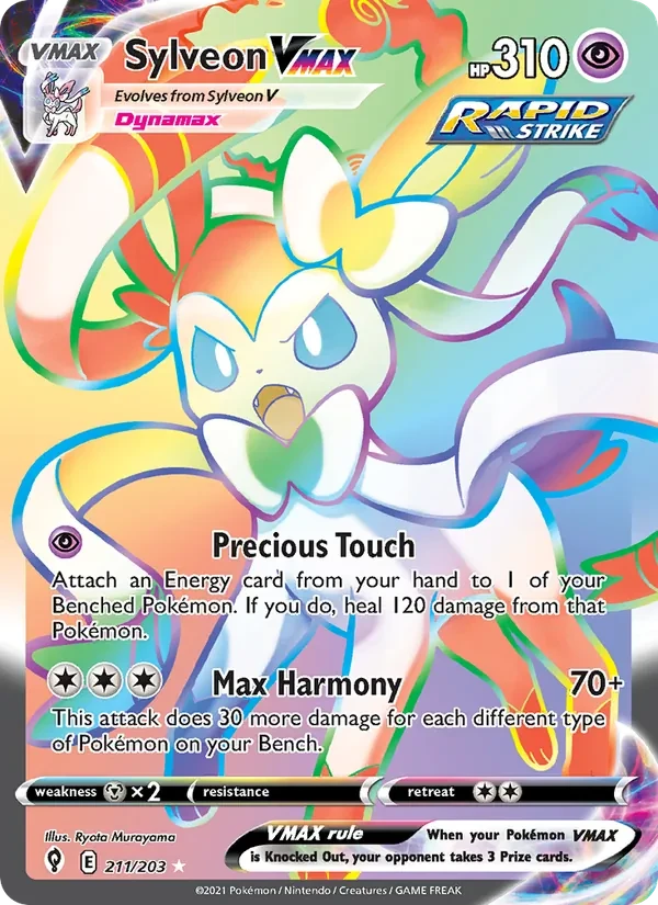 Sylveon VMAX 211/203 Evolving Skies Pokémon card