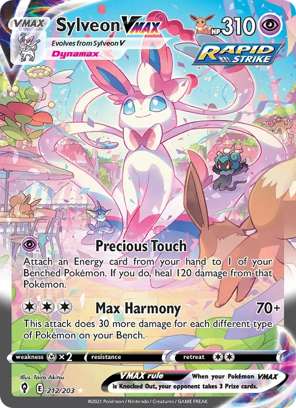 Sylveon VMAX 212/203 Evolving Skies Pokémon card