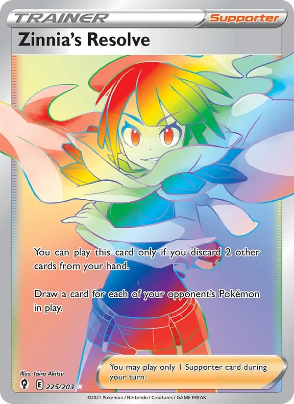 Zinnia's Resolve 225/203 Evolving Skies Pokémon card