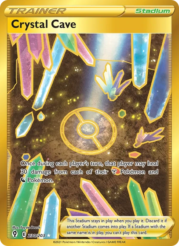Crystal Cave 230/203 Evolving Skies Pokémon Karte