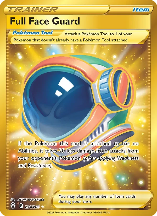 Carta Pokémon Full Face Guard 231/203 Evolving Skies